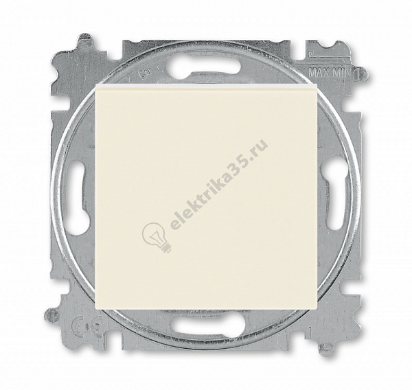 Переключатель 1-кл. Levit сл. кость/бел. ABB 2CHH590645A6017